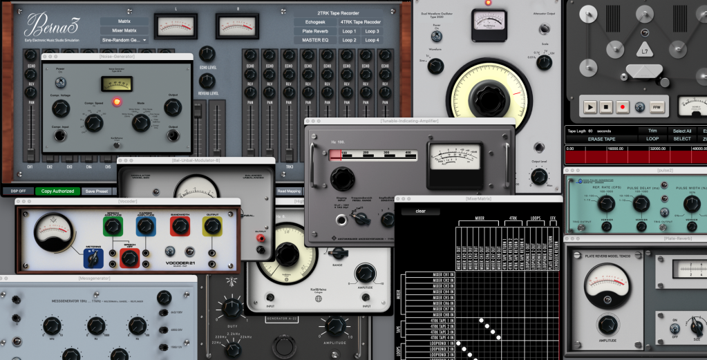 BERNA 3 EARLY ELECTRONIC MUSIC STUDIO SIMULATION